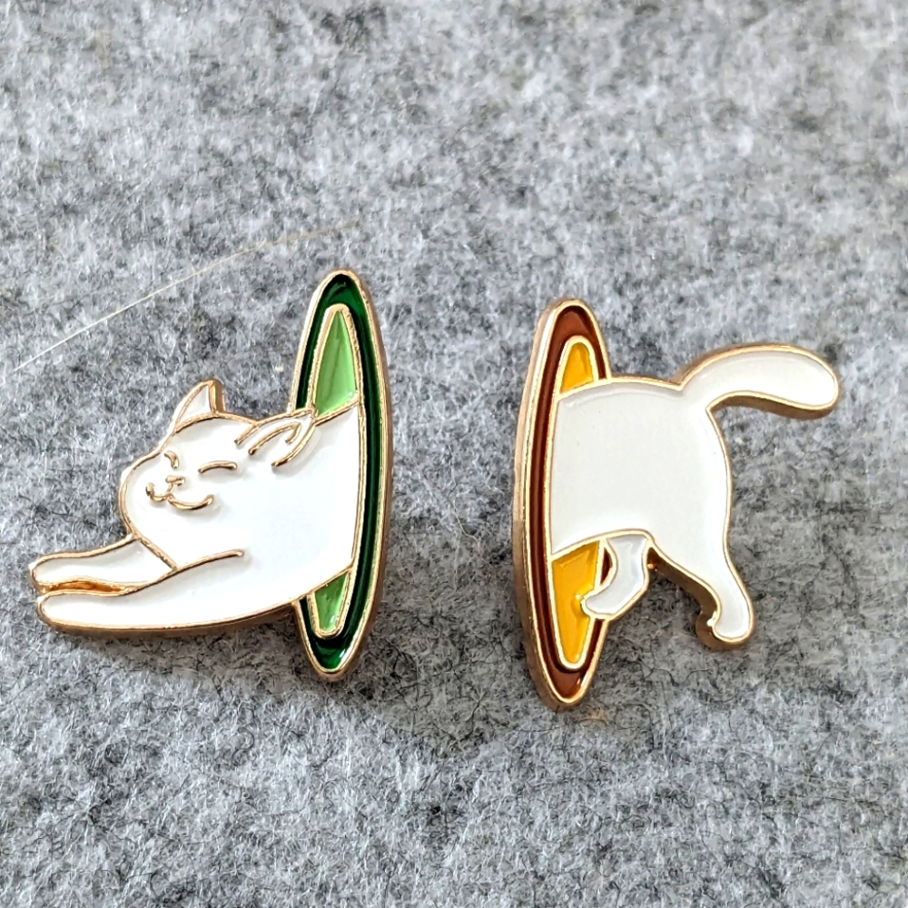 Portal Cat - Set of Two Pins